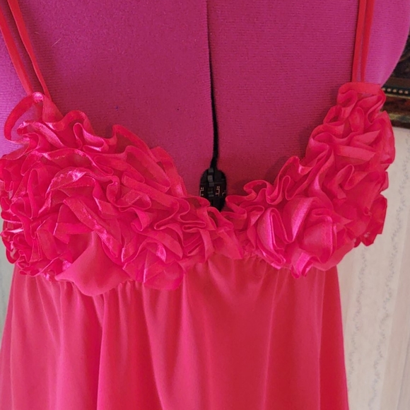 Victoria's Secret Red Adjustable Straps Nightie Set XS - Picture 4 of 12